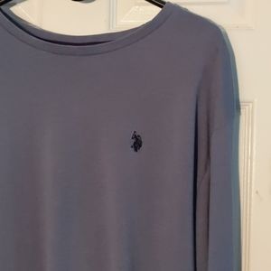 U.S. Polo Assn Long Sleeves Steel Blue Shirt . XL